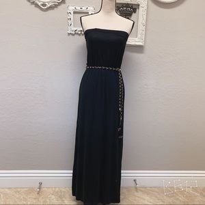 strapless maxi dress